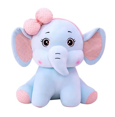 Bow Elephant Soft Toy 30cm