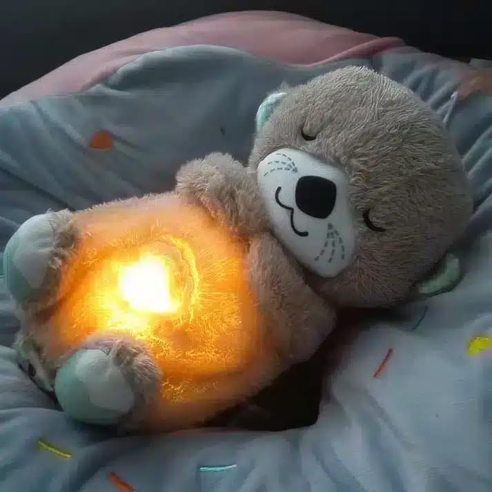 Teddy Bear Sound Toy with Light and Music for Kids Stuffed Animal Plush Toys 1-5 Years Boys Girls Birthday Gift (Multi)