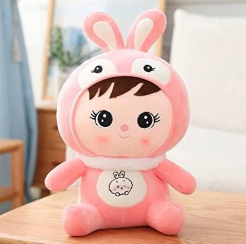 Soft Plush Doll Toy with Rabbit Ear, Teddy Bear, Best Gift Toy and Pillow for Kids, Girls and Adults | Valentines