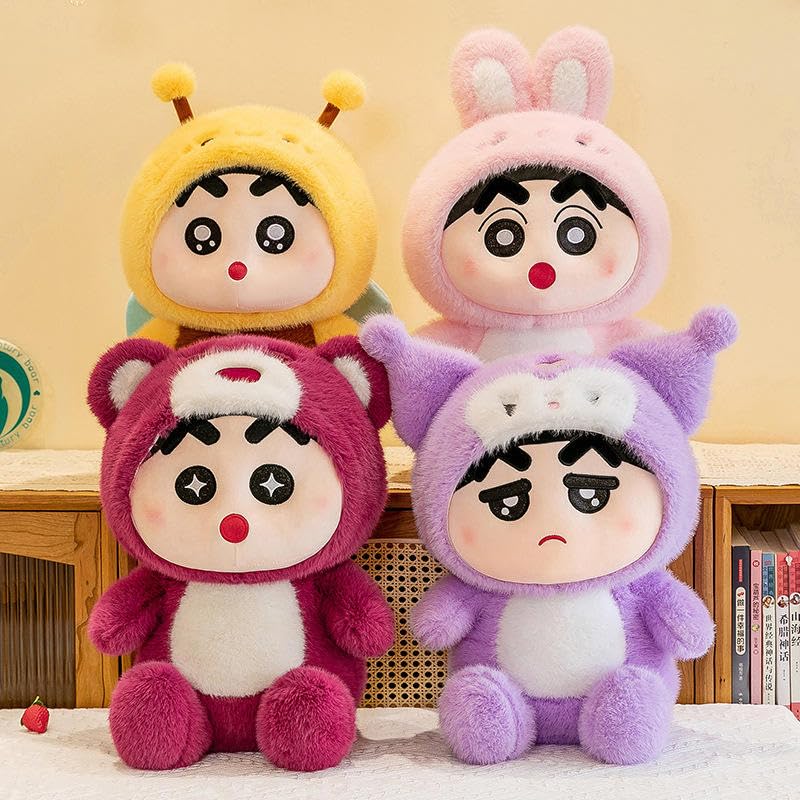 Lotso Shinchan Soft Toy for Kids Teddy Bear 35 CM Doll Cute Plush Toys Children's Dolls Birthday Valentine Gift