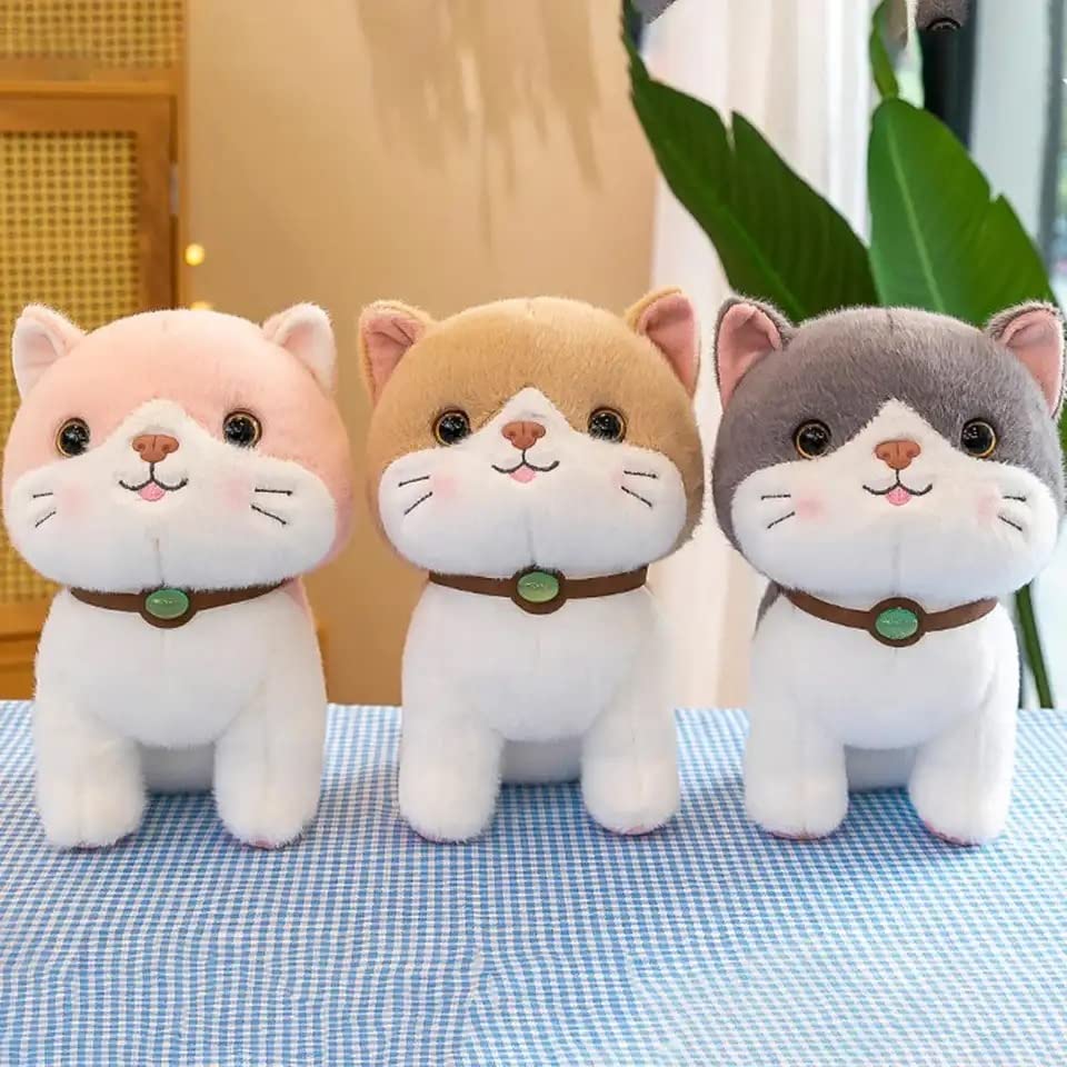 Super Soft Random Color Adorable cat Stuffed Toy Pack of 1 25cm