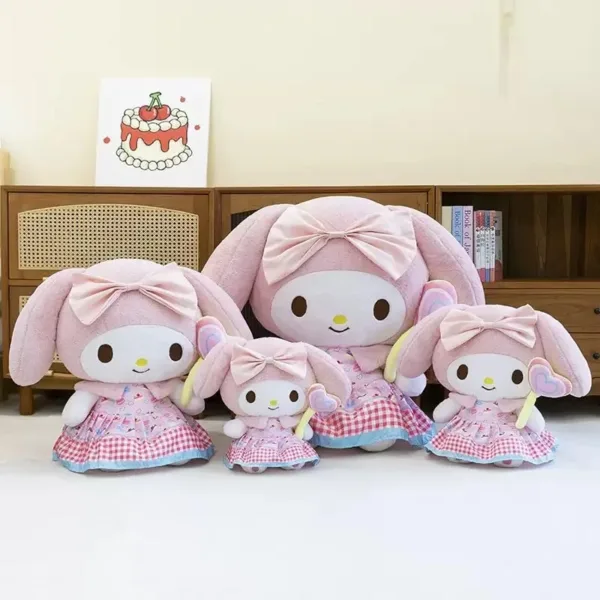 Cute Bunny Soft Toy Doll with Bow & Dress | Plush Stuffed Toy for Kids, Baby & Valentine Gift Purpose 30CM /UP TO 10% - Alternate