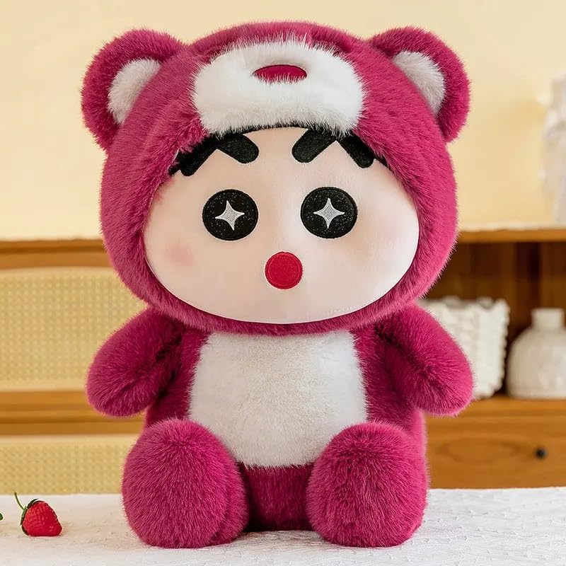 Lotso Shinchan Soft Toy for Kids Teddy Bear 35 CM Doll Cute Plush Toys Children's Dolls Birthday Valentine Gift