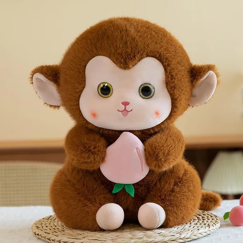 Cute Monkey 25cm Soft Toy Plush Toy | Big Stuffed Animal | Ultra Soft, Huggable & Cuddly Gift for Kids, Girls, Boys | Perfect for Birthday, Valentine’s Day