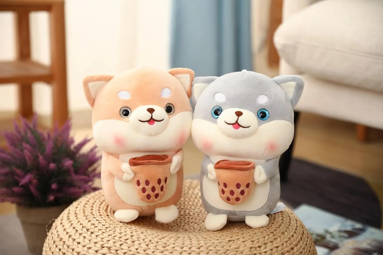 Coffee Bear Plush Soft Toy for Kids Pet Kawai Stuffed Animal Plushie Cute Stuff Toys Doll Teddy Birthday Gifts for Friends Kids Boys Girls Decorative Multicolor 30cm