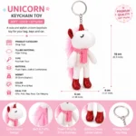 Cute Soft Plush Keychain for Girls