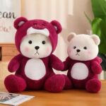 Hoodie Teddy Bear Gift for Baby Girls Hooded Soft Bear Hoodie with Ears