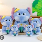 Cute Elephant Plush Elephant Toy with Flower Soft Stuffed Animal for Kids and Babies
