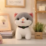 Cat Soft Toy – Cute and cuddly cat soft toy made with premium plush fabric, featuring a soft texture, adorable design, and fluffy filling, perfect for kids, gifting, cuddling, and room decoration.