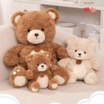 Classic Brown Colour Teddy Bear Plush Toy made with soft premium plush fabric, cuddly brown teddy bear for kids, babies, gifting, bedroom decoration, and special occasions.