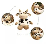 Cute Plush Cow Soft Toy – Adorable cow soft toy made with premium plush fabric, featuring a cute design, soft texture, and huggable filling, perfect for kids, playtime, cuddling, and gifting.