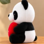 Panda Soft Toy holding a red heart, made with premium soft plush fabric, cute stuffed animal gift for kids, girls, boys, Valentine's Day and home decor.