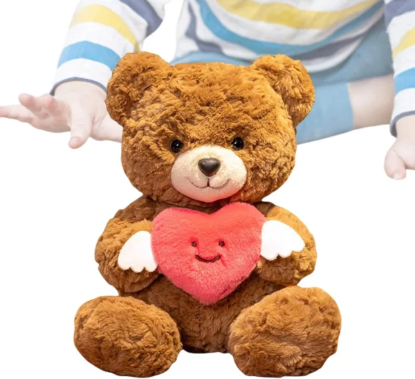 teddy bear and heart with Winged 35cm